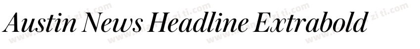 Austin News Headline Extrabold字体转换